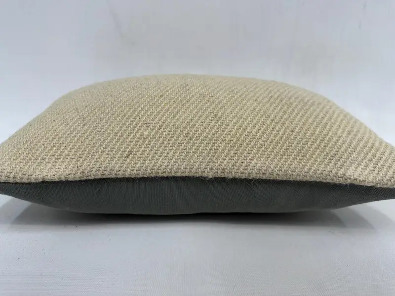 Sofa Pillow, Sustainable Pillow Cover, Handmade Kilim Cushion, Pillow for Sofa, Throw Kilim Pillow, 12x20 Beige Cushion Cover, Cushion - 5