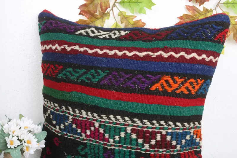 Interior Designer Pillow, Cushion Case, Garden Pillow, Cotton Pillow Case, Vintage Pillow, Pillow for Sofa, 18x18 Green Pillow Cover - 5