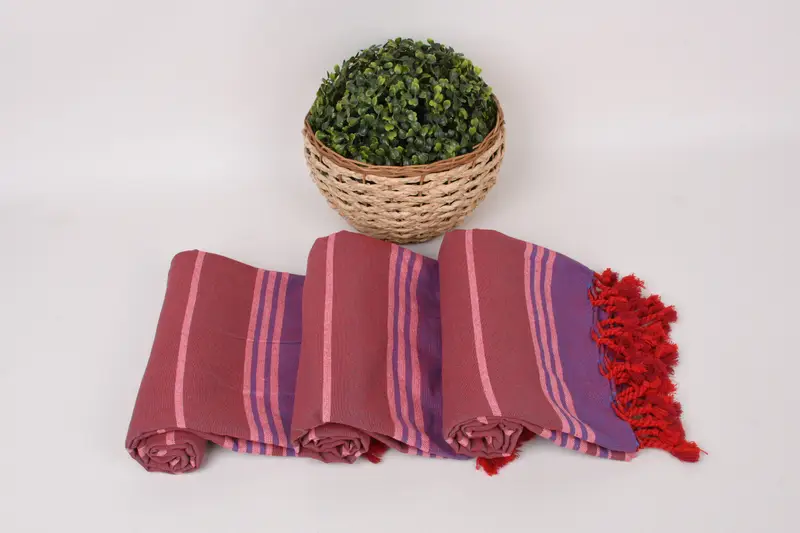 Spa Towel, Wedding Favors, Sand-resistant towel, Turkish towel, 68x40 Cotton Striped Towel, Bridesmaid Towel, Bachelor Towel, Bridal Shower Favor - 8