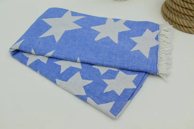 Turkish bath towel for spa, Custom Gift, Bridesmaid Gift Towel, Employee Gifts, 68x36 Cotton Star Design Towel, Personalized Turkish Towel - 5