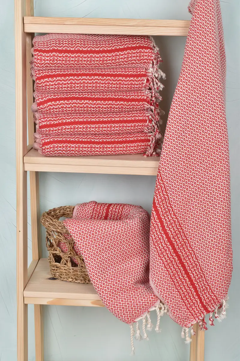 Turkish bath towel, Bridal Shower Favor, Handmade Gift, 70x40 Cotton Diamond Towel, Cute Beach Towel, Wedding Gifts Towel, Custom Turkish Towel - 3