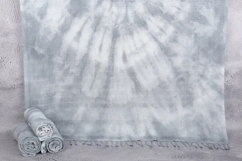 Organic Gray Peshtemal Towel, 38x79 Inches