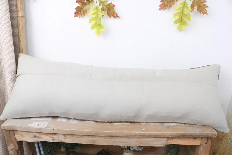 Turkish Kilim Pillow, Vintage Kilim Pillow, 12x36 Brown Pillow, Turkish Rugs Pillow Cover, Pillow, Toss Cushion, Car Pillow Cover, Pillow for Couch - 7