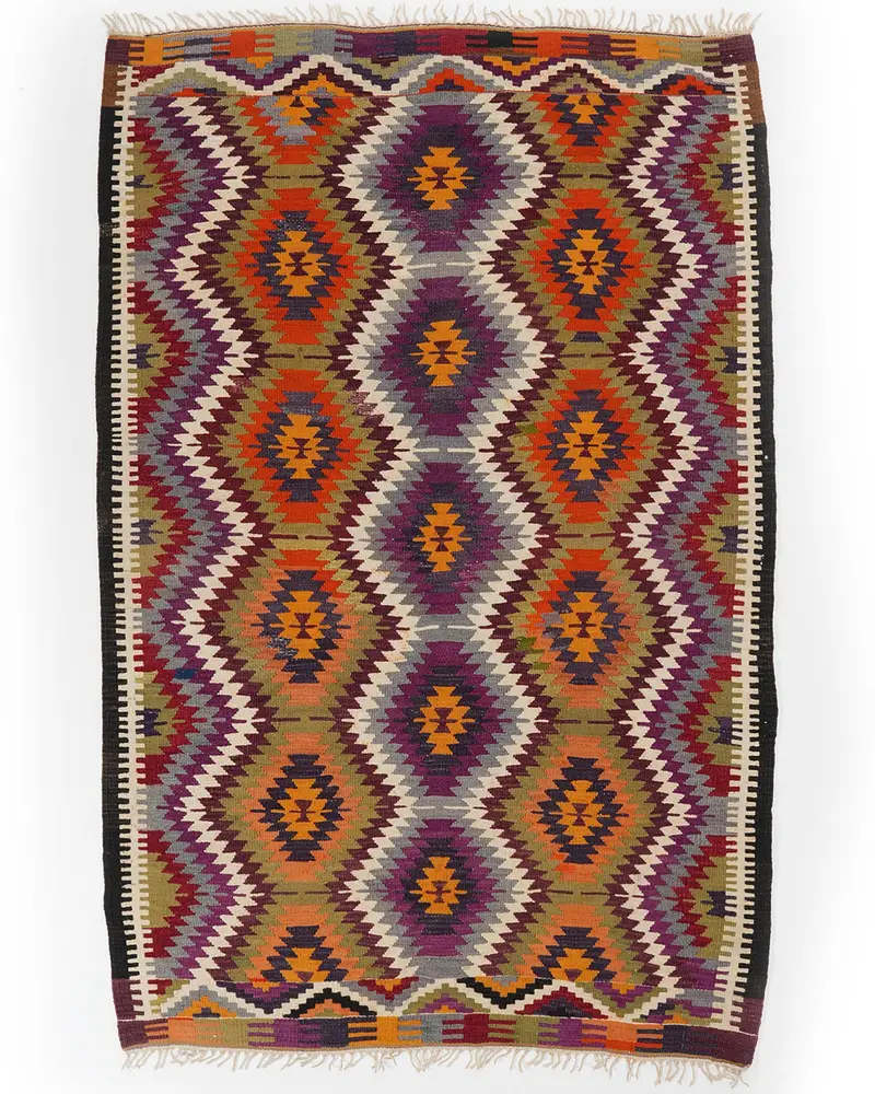 Mor Halı, 4,9x7,6 ft Düz Renk Elegance