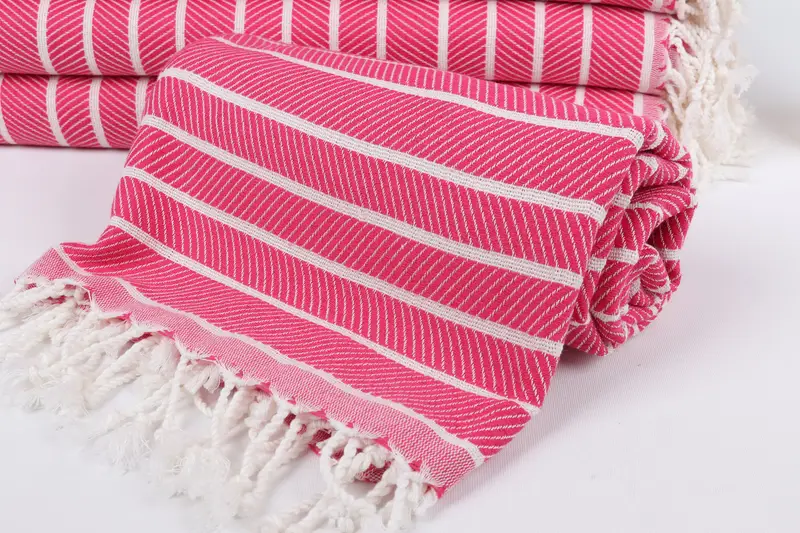 Absorbent towel, Large Turkish Towel, Housewarming Gift, Wedding Day Gift For Bride, 70x40 Bamboo Herringbone Towel, Best Beach Towel, Pool Towels - 4