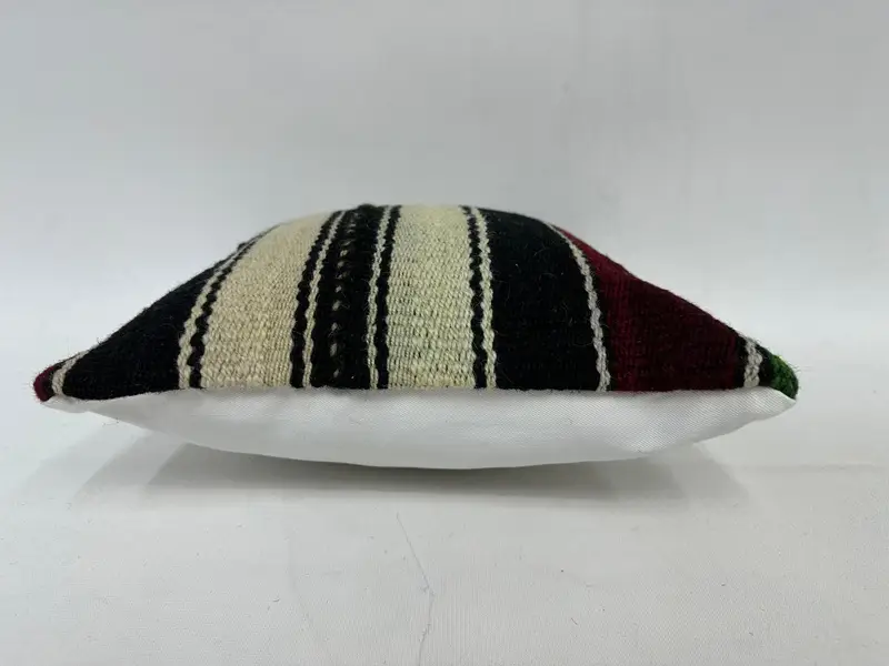 12x12 Brown Pillow Cover, Southwestern Pillow Cover, Vintage Pillow, Ethnical Kilim Rug Pillow, Pillow, Yoga Pillow Cover, Turkish Kilim Pillow - 5