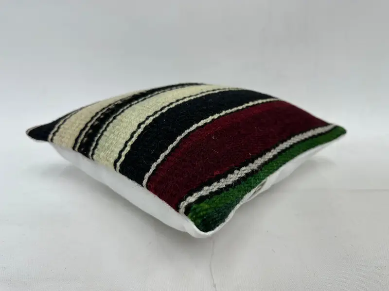 12x12 Brown Pillow Cover, Southwestern Pillow Cover, Vintage Pillow, Ethnical Kilim Rug Pillow, Pillow, Yoga Pillow Cover, Turkish Kilim Pillow - 6