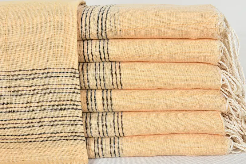 Yoga Towel, Home Decor Gifts, Wedding Favors, Absorbent Turkish towel, Monogrammed Turkish Towel, 70x40 Cotton Striped Towel, Gift For Best Friend - 1