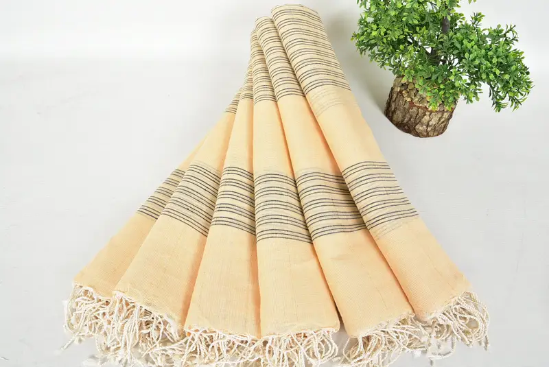 Yoga Towel, Home Decor Gifts, Wedding Favors, Absorbent Turkish towel, Monogrammed Turkish Towel, 70x40 Cotton Striped Towel, Gift For Best Friend - 4