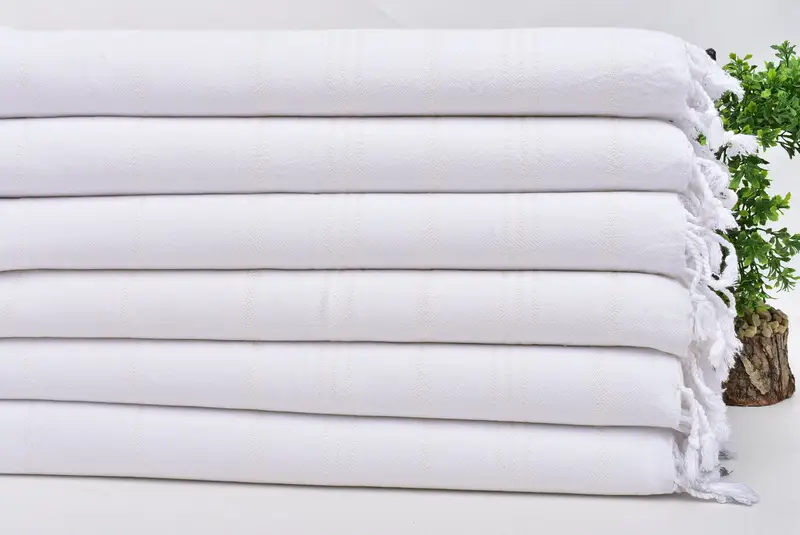 Monogramlı el havlu, kişiselleştirilmiş mutfak havlu, nedime teklif hediyesi, onun için hediye, mutfak havlusu, 40x24 pamuklu çizgili havlu, tatil havlu - 3