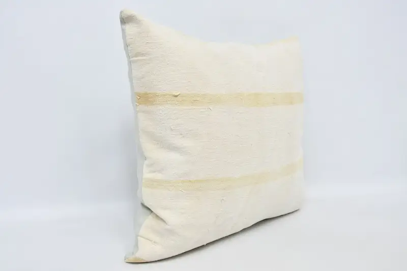 Vintage Pillow, Cushion, Turkish Kilim Pillow, Vintage Kilim Throw Pillow, 28x28 White Pillow Case, Ethnic Pillow, Boho Throw Cushion - 3