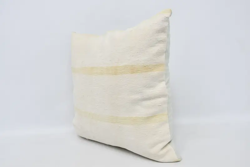 Vintage Pillow, Cushion, Turkish Kilim Pillow, Vintage Kilim Throw Pillow, 28x28 White Pillow Case, Ethnic Pillow, Boho Throw Cushion - 4