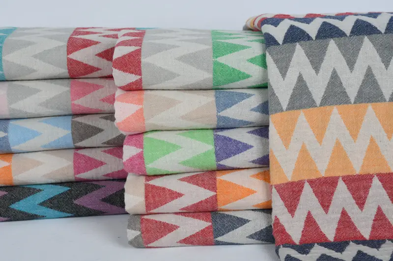 Sand-Resistant Peshtemal, Bridesmaid Gifts Personalized, Organic Turkish towel, 70x40 Cotton Zigzag Design Towel, Travel towel, Gifts For Him - 1