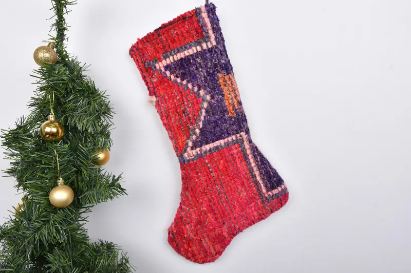 パーソナライズされたクリスマスオーナメントストッキング、7インチホリデーストッキング