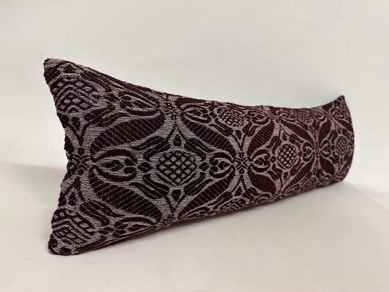 Vintage Kilim Pillow Cushion Case, 12x36 Black Pillow Cover, Boho Pillow Sham Cover, Aztec Pillow Cover, Pillow Sham, Turkish Pillow, Boho Pillow - 2