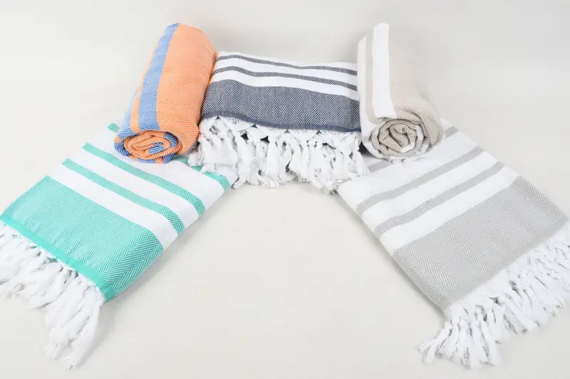 Bachelorette Party Favors, 68x36 Cotton Chevron Towel, Housewarming Gift, Pool Towels, Sand-resistant towel, Organic Beach Towel, Wedding Gift Ideas - 5