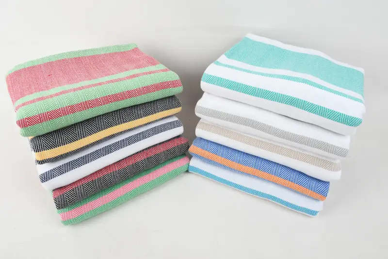 Bachelorette Party Favors, 68x36 Cotton Chevron Towel, Housewarming Gift, Pool Towels, Sand-resistant towel, Organic Beach Towel, Wedding Gift Ideas - 3
