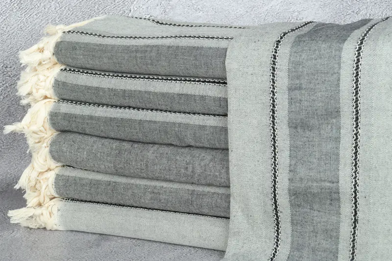 Gift Towel, Large Turkish Towel, Beach Towel Gift, Spa Gift Towel, Bridal Shower Favors, 68x40 Cotton Striped Towel, Valentines Day Gift For Her - 1