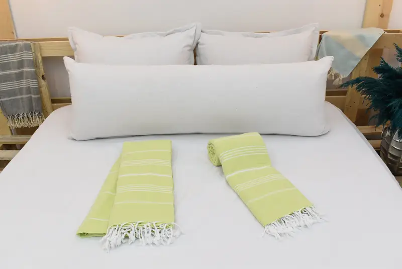 Turkish Bedcover, Bachelor Gift, 96x80 Cotton Striped Towel, Aesthetic Blanket, Throw Blanket Couch, Bedspread, Bridesmaid Gifts, Best Wedding Gift - 3