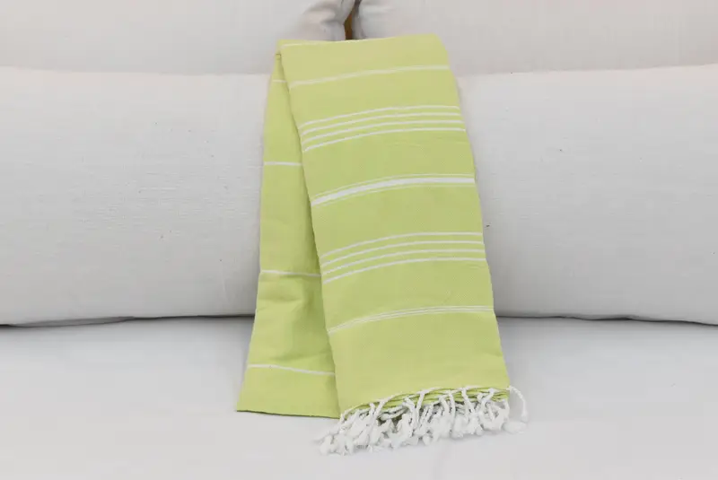 Turkish Bedcover, Bachelor Gift, 96x80 Cotton Striped Towel, Aesthetic Blanket, Throw Blanket Couch, Bedspread, Bridesmaid Gifts, Best Wedding Gift - 4