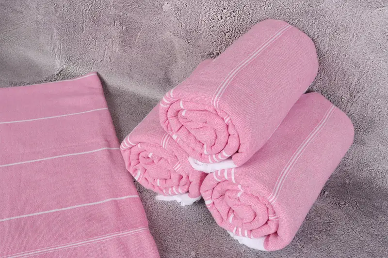 Turkish Towel USA, Turkish beach towel, Organic Towel, 70x36 Cotton Striped Terry Towel, Bridesmaid Towel, Bridal Shower Gifts, Personalized Towel - 8
