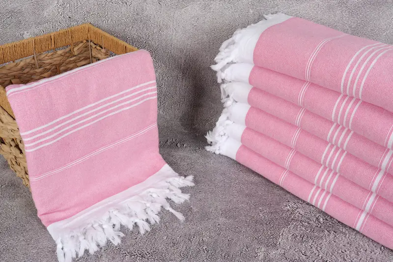 Turkish Towel USA, Turkish beach towel, Organic Towel, 70x36 Cotton Striped Terry Towel, Bridesmaid Towel, Bridal Shower Gifts, Personalized Towel - 3