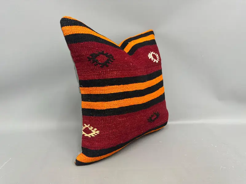 20x20 Red Pillow Sham, Pillow Sham, Vintage Cushion, Aztec Cushion Case, Antique Pillows, Boho Pillow, Accent Pillow Case, Pillow for Couch - 2