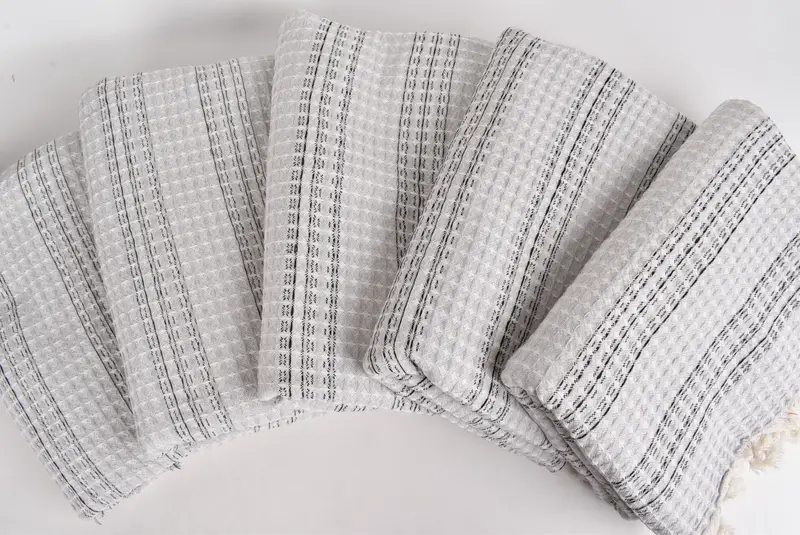 Bachelor Party Favors, Custom Shower Curtain, Bachelorette Party Favors, 96x70 Cotton Striped Towel, Personalized Blanket, Housewarming Gift - 3