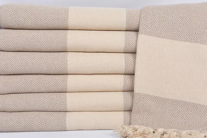 Quick-drying cotton Turkish beach towel, Thin towel, Bridesmaid Gifts Personalized, Luxury towel, Wedding Gift, 70x40 Cotton Diamond Towel - 2