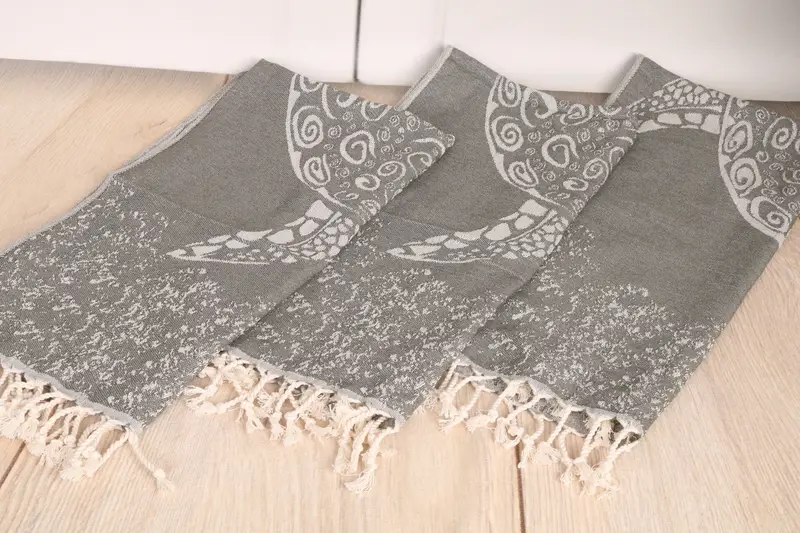 Wedding Gift, 36x18 Cotton Carretta Patterned Towel, Turkish Hand Towel, Personalized Kitchen Towel, Gym Towel, Bridal Party Gifts, Bridesmaid Towel - 7