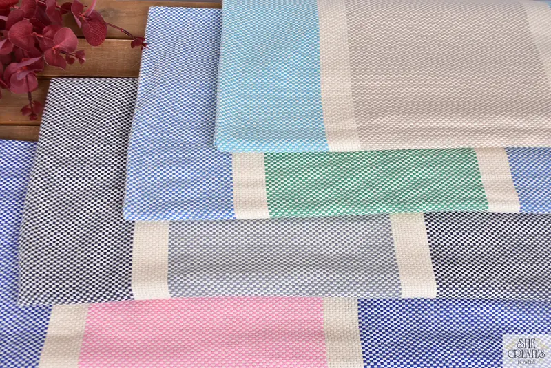 Personalized Towel, 70x40 Cotton Geometric Towel, Bride Gift, Soft organic Turkish peshtemal for luxury spa use, Cotton towel, Beach Towel Bulk - 4