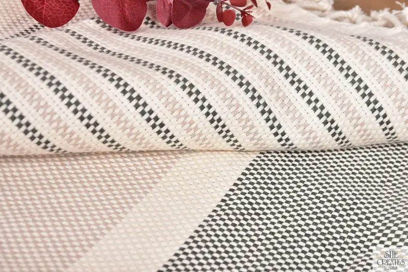 Personalized Towel, 70x40 Cotton Geometric Towel, Bride Gift, Soft organic Turkish peshtemal for luxury spa use, Cotton towel, Beach Towel Bulk - 6