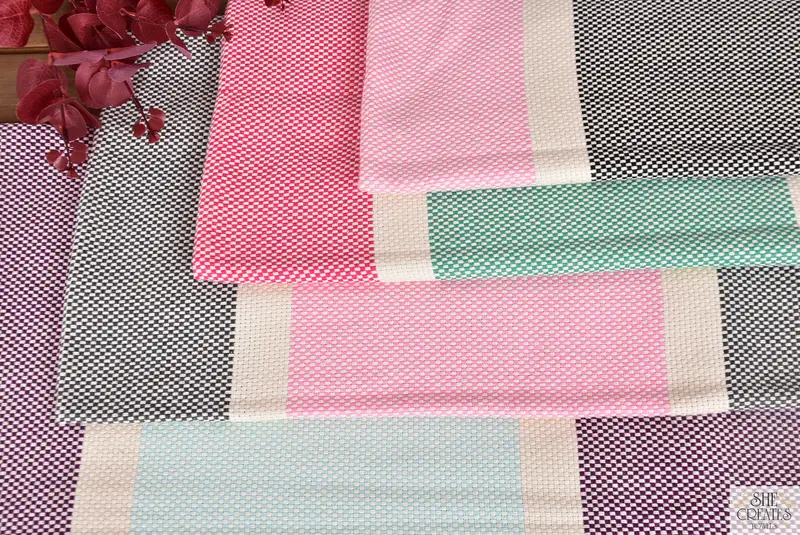 Personalized Towel, 70x40 Cotton Geometric Towel, Bride Gift, Soft organic Turkish peshtemal for luxury spa use, Cotton towel, Beach Towel Bulk - 5