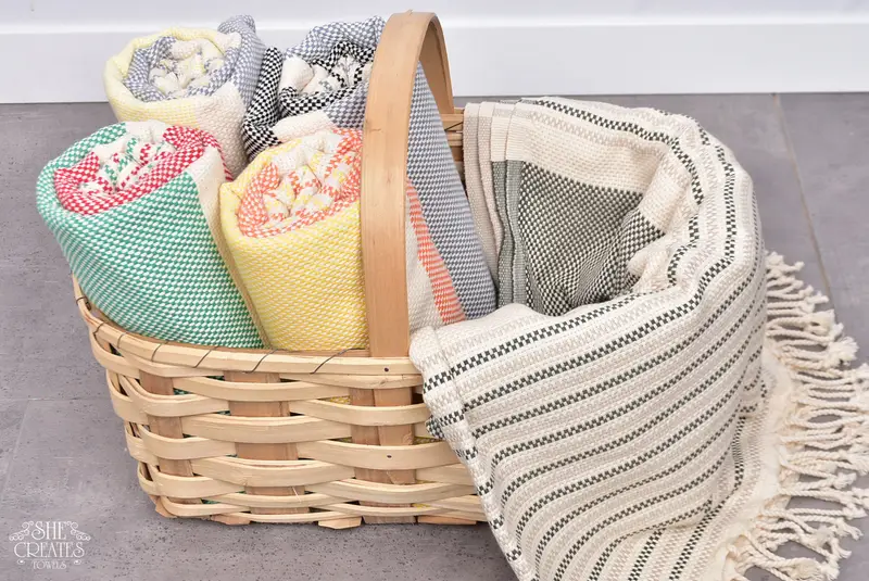 Personalized Towel, 70x40 Cotton Geometric Towel, Bride Gift, Soft organic Turkish peshtemal for luxury spa use, Cotton towel, Beach Towel Bulk - 7
