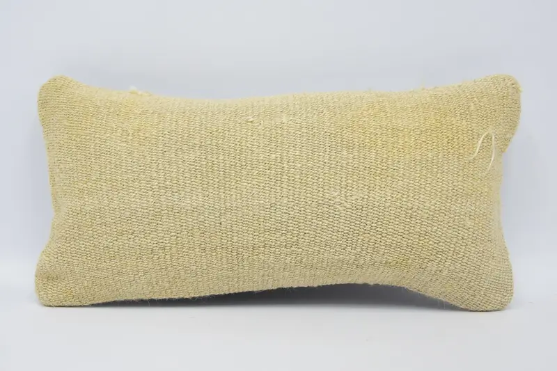 Cushion Case, Authentic Cushion Cover, 8x16 Beige Pillow, Kilim Pillow Cover, Tapestry Pillow Case, Vintage Kilim Pillow, Antique Pillows - 1