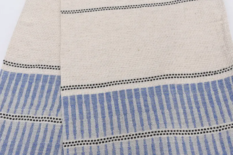 Spa Towel, Monogrammed Hand Towel, Custom Hand Towel, Christmas Gift, Best Wedding Gift, Gift For Her, 40x20 Linen Striped Towel, Personalized Gifts - 4