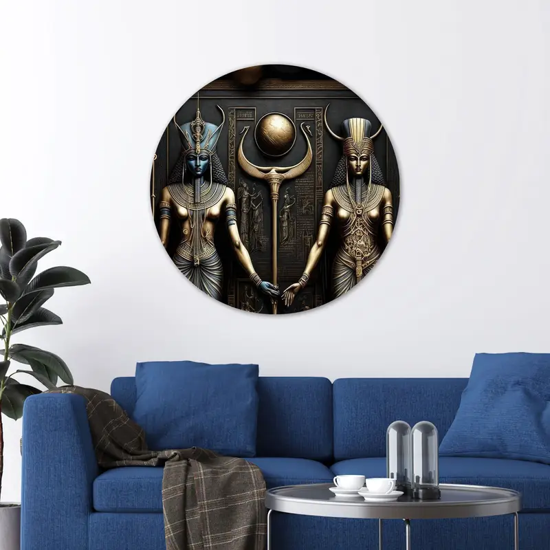 Anubis Guardian: Sacred Egyptian Canvas Art Print