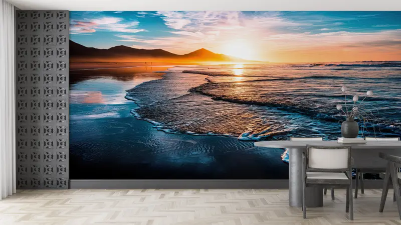 3d Wall Paper, , Landscape Wall Print, View Wall Print, Custom Wall Paper, Paper Wall Art, Seacape Wall Decor, - 6