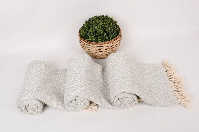 Wedding For Favor, Sand-resistant towel, Quick-drying peshtemal towel for poolside, Wedding Gift, 70x40 Cotton Diamond Towel, Luxury towel - 8