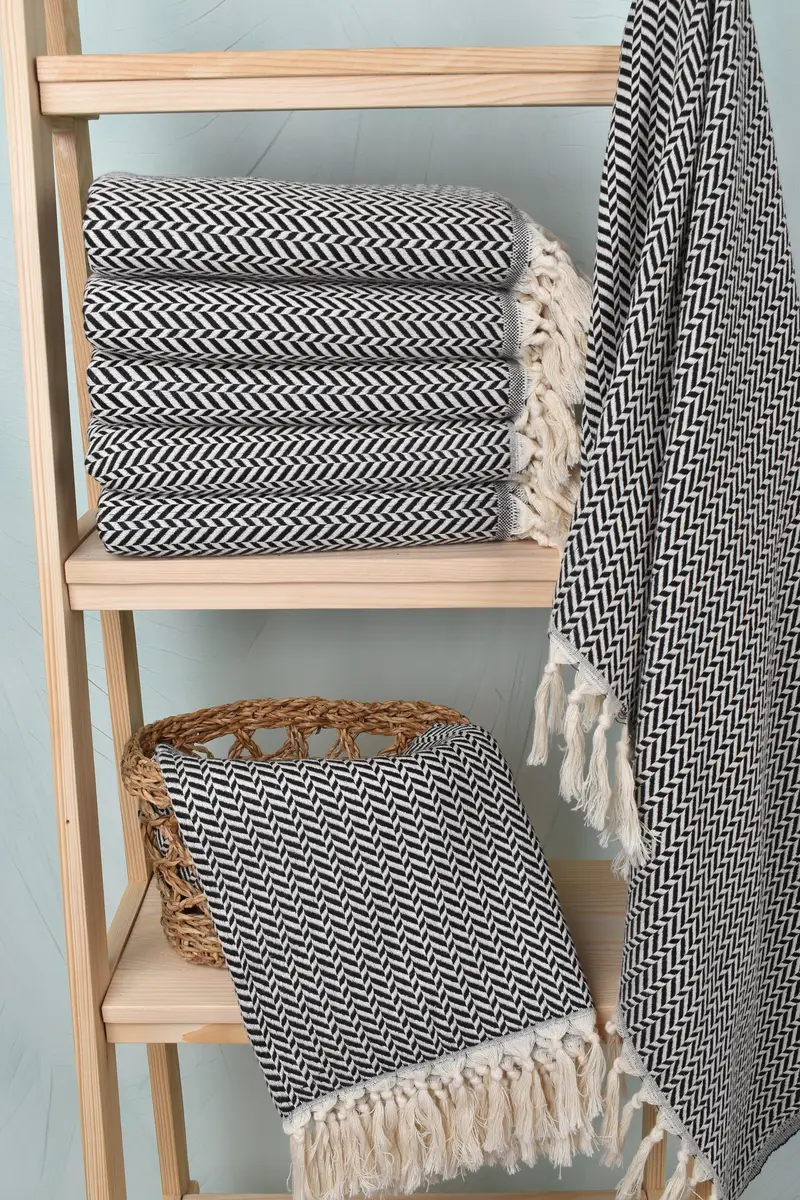 70x40 Cotton Chevron Towel, Gift For Him, Best Wedding Gift, Home Decor Towel, Custom Wedding Gift, Custom Gift, Summer Towel, Bulk Order Towel - 3