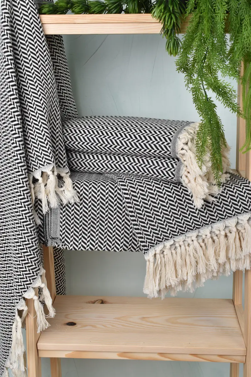 70x40 Cotton Chevron Towel, Gift For Him, Best Wedding Gift, Home Decor Towel, Custom Wedding Gift, Custom Gift, Summer Towel, Bulk Order Towel - 6