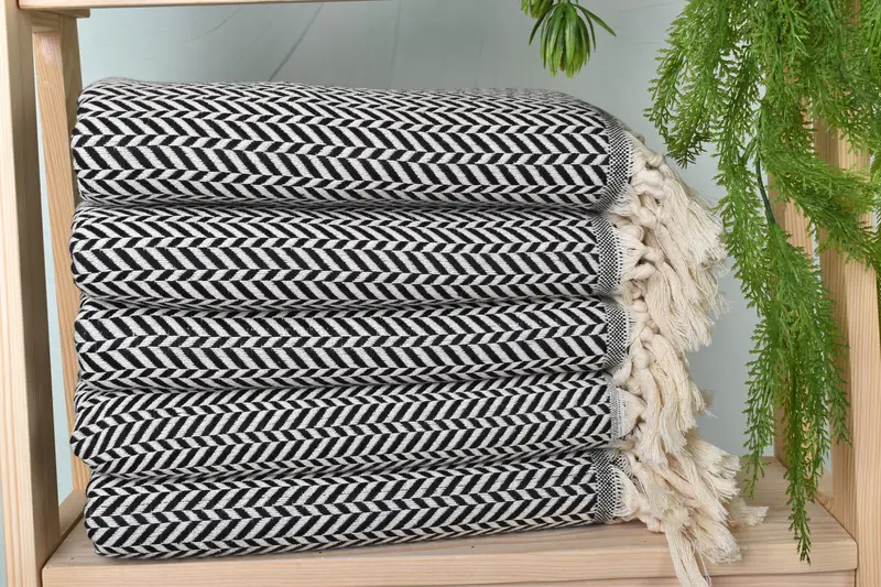 70x40 Cotton Chevron Towel, Gift For Him, Best Wedding Gift, Home Decor Towel, Custom Wedding Gift, Custom Gift, Summer Towel, Bulk Order Towel - 2