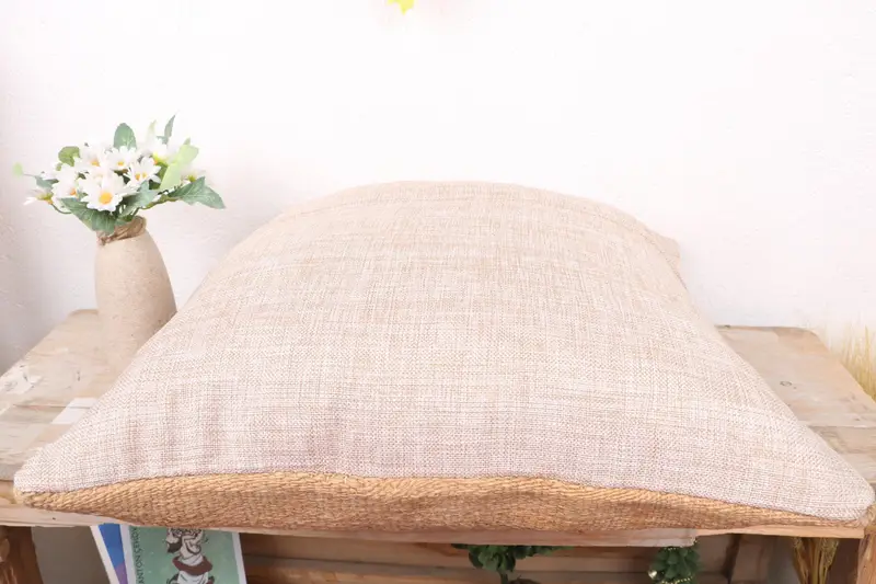 Vintage Kilim Throw Pillow, 18x18 Beige Cushion Case, Pillow Cover, Ethnical Kilim Rug Pillow, Christmas Cushion Cover, Vintage Pillow - 7