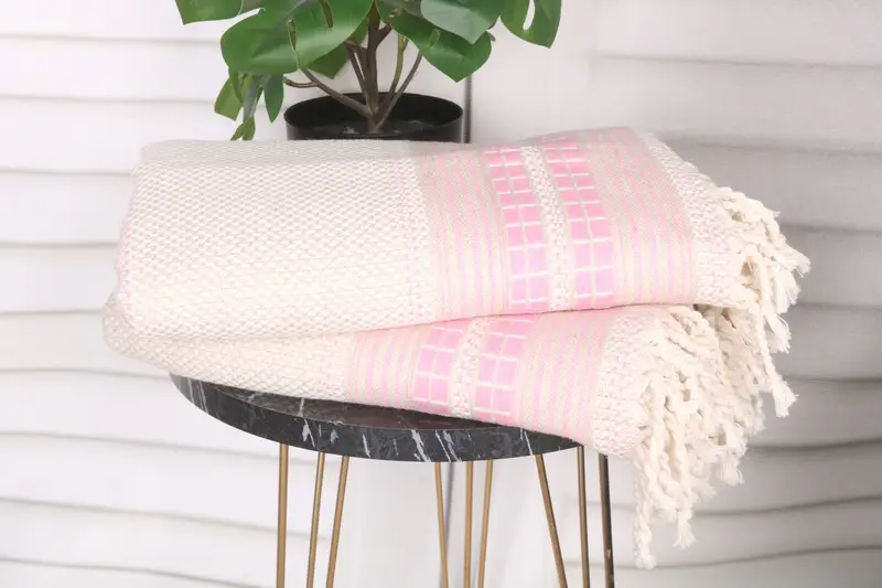 Sand-resistant towel, Wedding Gift Ideas, Bath towel, Fringed Turkish peshtemal beach towel USA, 68x40 Linen Striped Towel, Bridesmaid Gifts - 3