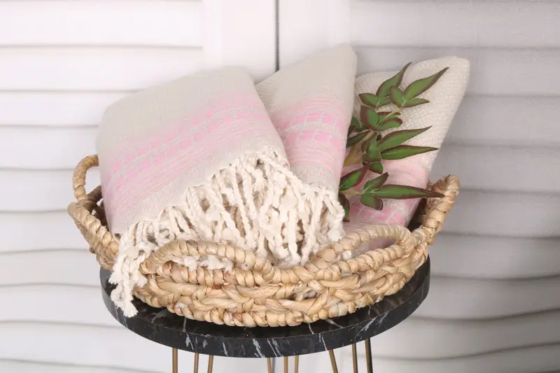 Sand-resistant towel, Wedding Gift Ideas, Bath towel, Fringed Turkish peshtemal beach towel USA, 68x40 Linen Striped Towel, Bridesmaid Gifts - 5