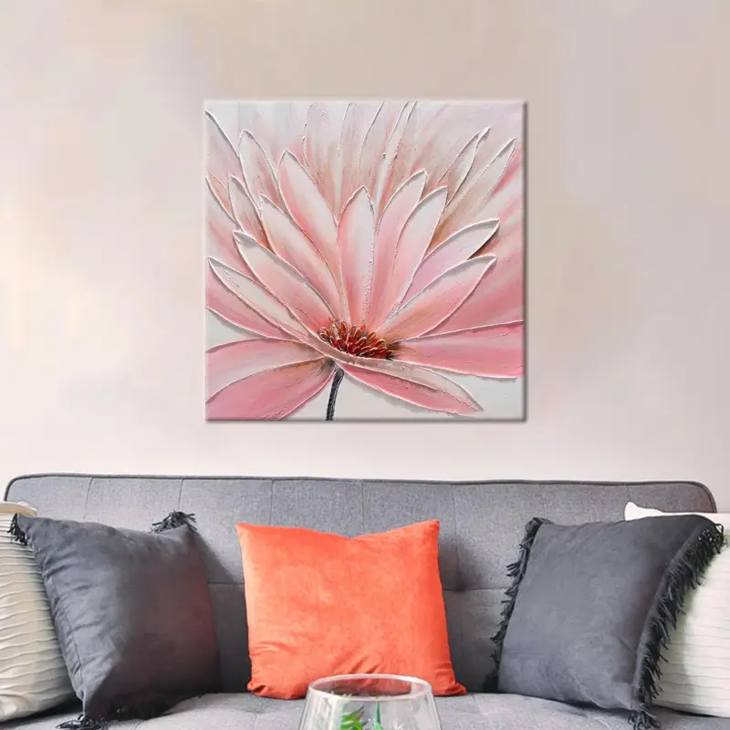 Elegant Pink Abstract Luxury Printed Canvas Art