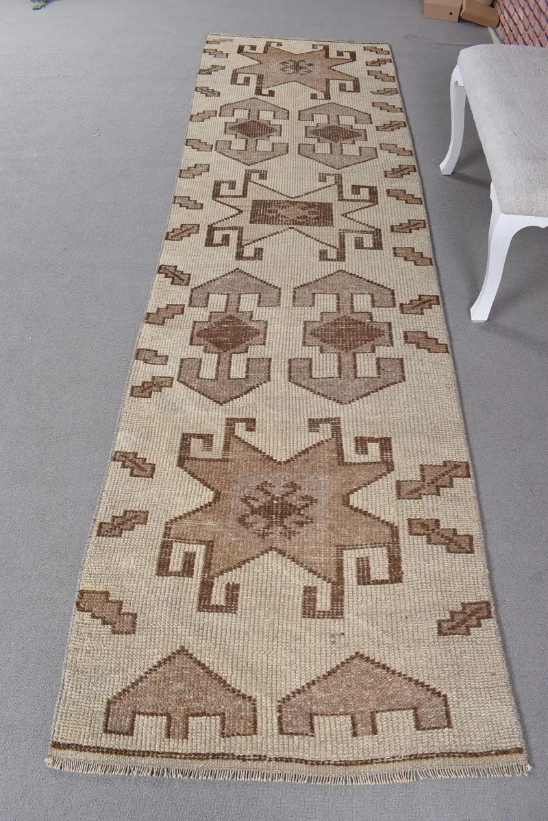 ベージュオンブレラグ、0.3x10.7フィートシックホームアクセント