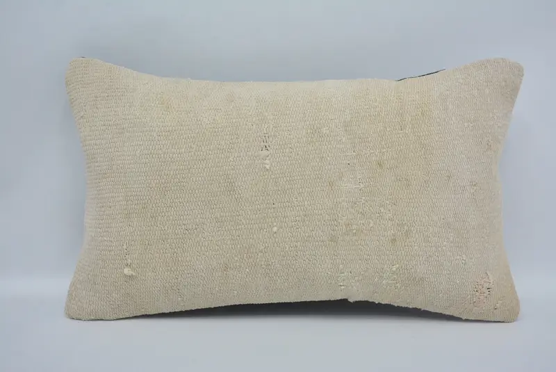 Tribal Pillow Cover, Farmhouse Cushion Cover, 12x20 Beige Cushion, Throw Kilim Pillow, Cushion Cover, Kilim Pillow Cover, Gift Pillow - 1
