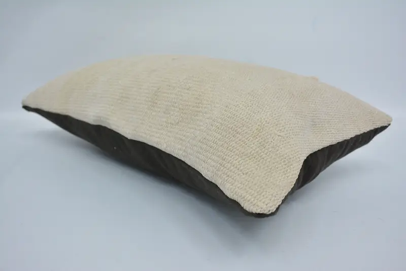Tribal Pillow Cover, Farmhouse Cushion Cover, 12x20 Beige Cushion, Throw Kilim Pillow, Cushion Cover, Kilim Pillow Cover, Gift Pillow - 6