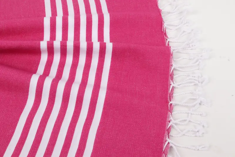 Personalized Wedding Gift, Monogrammed Beach Towel, 70x40 Cotton Striped Towel, Bridal Shower Favors, Home Decor Towel, Oversized Beach Towel - 8